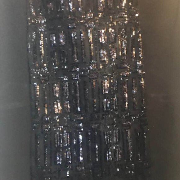 Party skirt, Pencil Black Sequence Skirt SZ 6, Christmas Party Skirt, new year - Picture 11 of 16